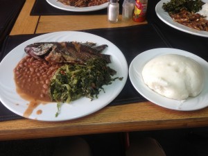 ザンビアの食事の写真