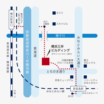 横浜オフィス地図